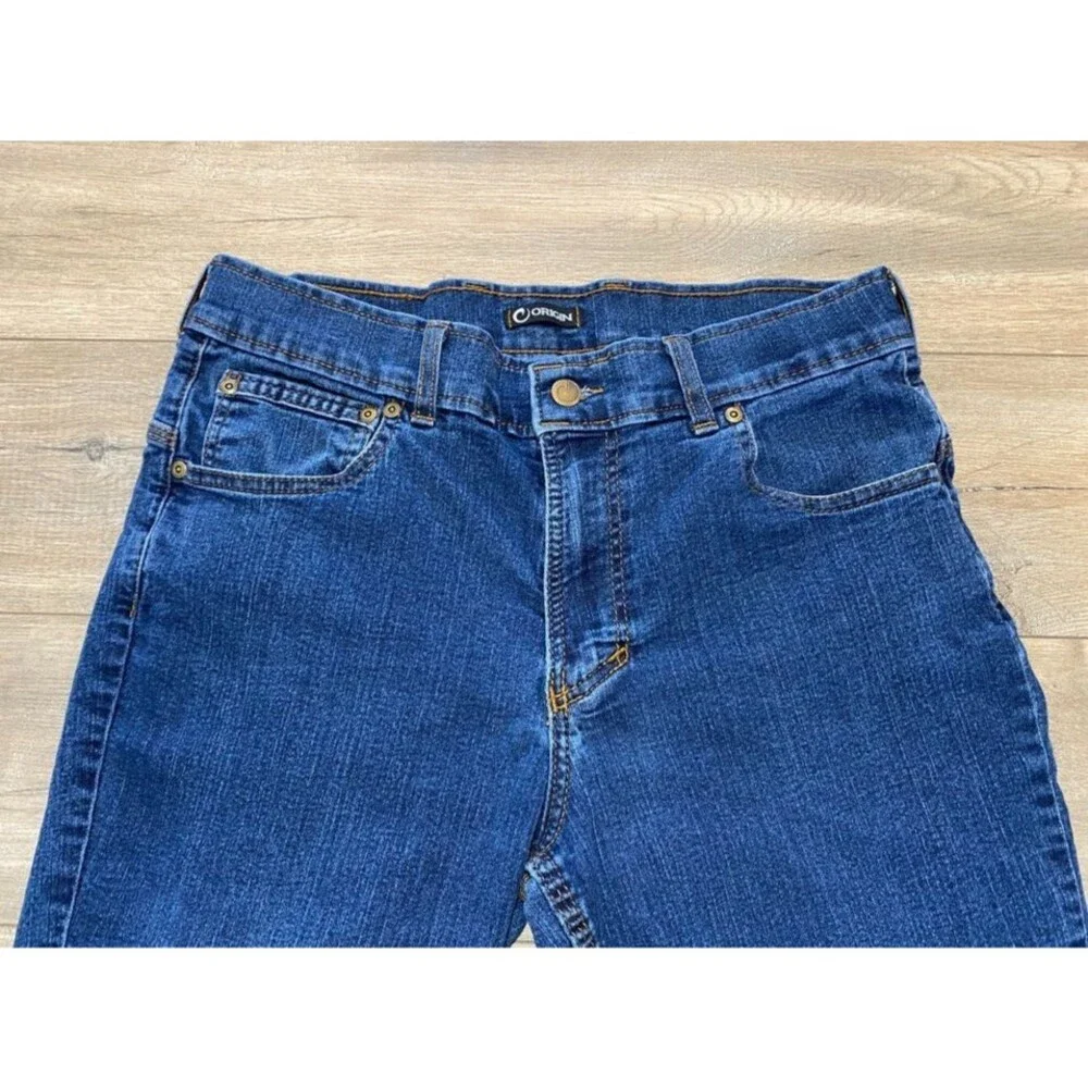 Origin Delta68 Mens 32X32 Tapered Relaxed Dark Stretch Jeans USA Made - Picture 2 of 12